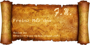 Freisz Médea névjegykártya